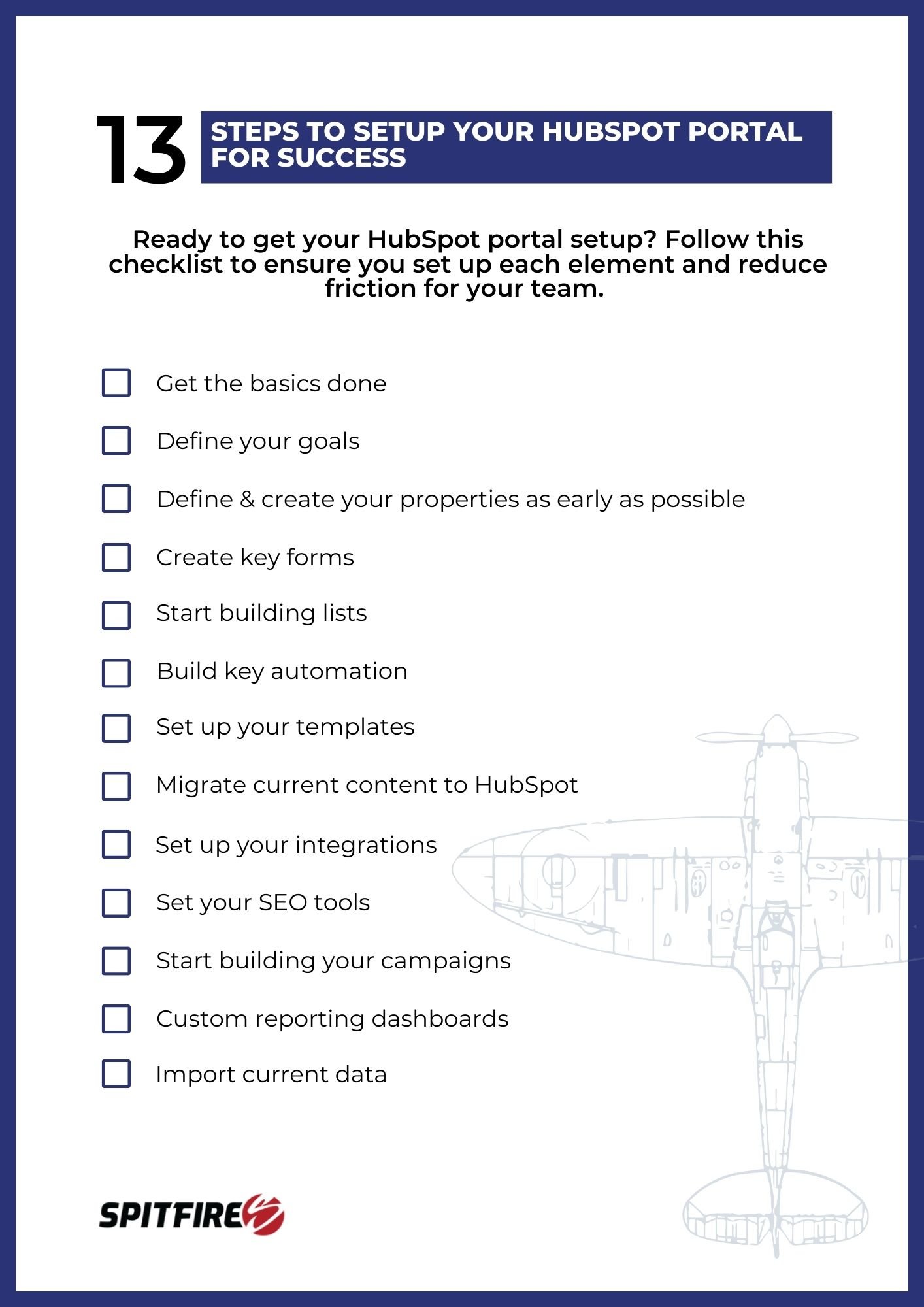 [Checklist] 13 steps to setting up your HubSpot portal for success